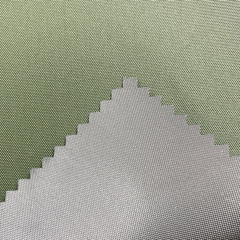 Vải lều polyester phủ màu đen Fabric